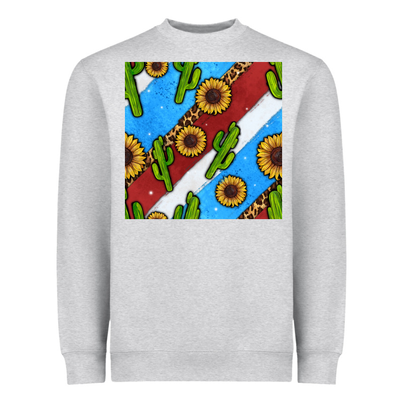 Western 4th Of July Seamless Pattern Heavyweight Sweatshirt by BundleAndBundleShop | Teevron