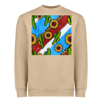 Mushroom western 4th of july seamless pattern Heavyweight Sweatshirt - BundleAndBundleShop