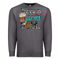 Charcoal Heather cold like my soul with coffee Premium Sweatshirt - BarkalooDesign