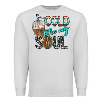 Dove Grey cold like my soul with coffee Premium Sweatshirt - BarkalooDesign