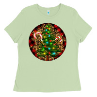Matcha Christmas Tree Ladies Tee - RanaPortraitStore