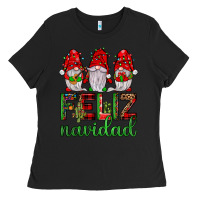Black feliz navidad gnomies Ladies Tee - JahusDesignShop