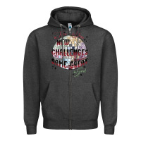 Charcoal Heather happy new year Zipper Hoodie - MaliasSmallBusiness