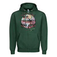 Sports Green happy new year Zipper Hoodie - MaliasSmallBusiness
