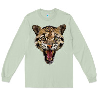 Matcha ocelot head Long Sleeve Tee - LillyAllenDesigns