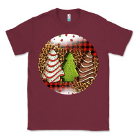 Burgundy Christmas tree cakes Christmas Classic Tee - Jasminsmagicworld