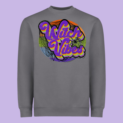Witch Vibes Heavyweight Sweatshirt Designed By Jahusdesignshop