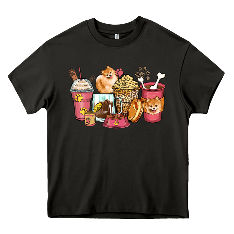 Pomeranian Coffee Cups Heavy Core Tee by Zillion Design Studio | Teevron
