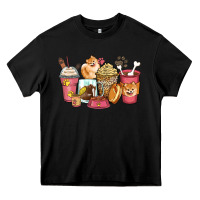 Black pomeranian coffee cups Heavy Core Tee - Zillion Design Studio