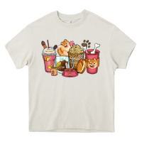 Cream pomeranian coffee cups Heavy Core Tee - Zillion Design Studio