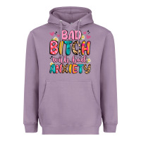 Lavender bad bitch with bad anxiety Heavyweight Hoodie - Artiststas