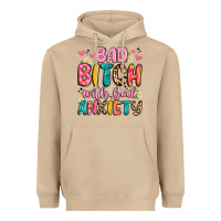 Mushroom bad bitch with bad anxiety Heavyweight Hoodie - Artiststas