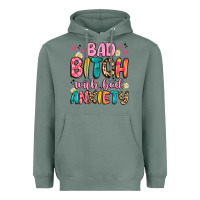 Sage bad bitch with bad anxiety Heavyweight Hoodie - Artiststas