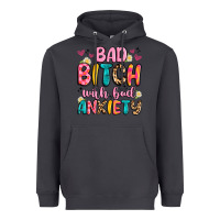 Smoke bad bitch with bad anxiety Heavyweight Hoodie - Artiststas
