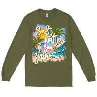 Army Green salt water sunshine Long Sleeve Tee - JahusDesignShop