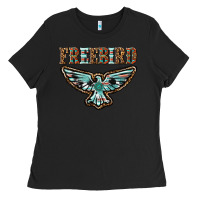 Black thunderbird freebird Ladies Tee - texasbilliewilder