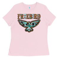 Bubblegum Pink thunderbird freebird Ladies Tee - texasbilliewilder