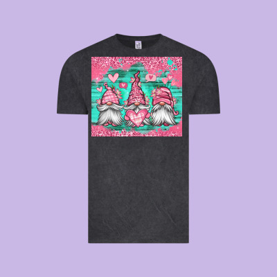 Valentines Day Gnomes Vintage Tee Designed By Jasminsmagicworld