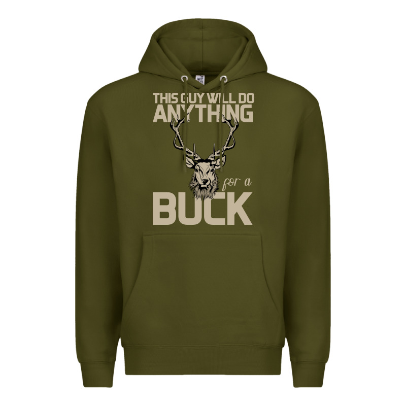 Funny Hunters Will Do Anything For A Buck Hunting Premium Hoodie by Bettercallsaul | Teevron