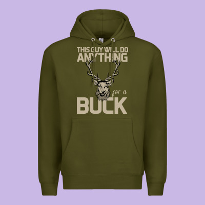 Funny Hunters Will Do Anything For A Buck Hunting Premium Hoodie Designed By Bettercallsaul