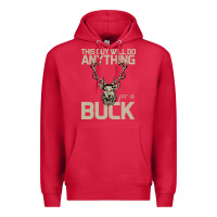 Cardinal Funny Hunters Will Do Anything For a Buck Hunting Premium Hoodie - Bettercallsaul