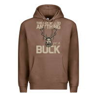 Chestnut Funny Hunters Will Do Anything For a Buck Hunting Premium Hoodie - Bettercallsaul
