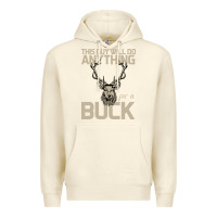 Sandshell Funny Hunters Will Do Anything For a Buck Hunting Premium Hoodie - Bettercallsaul