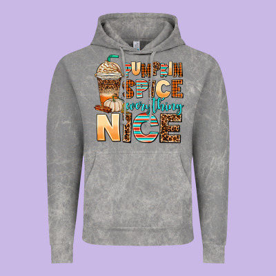 Pumpkin Spice Everything Nice Vintage Hoodie Designed By Adodesignshop