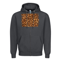 Smoke leopard background Zipper Hoodie - NancyCooperArtShop