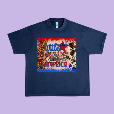Little Miss America Urban Heavy Tee Designed By Artiststas