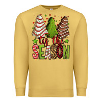 Antique Gold tis the season christmas cakes Premium Sweatshirt - Jasminsmagicworld
