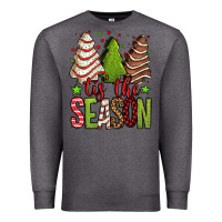 Charcoal Heather tis the season christmas cakes Premium Sweatshirt - Jasminsmagicworld