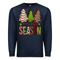 Navy tis the season christmas cakes Premium Sweatshirt - Jasminsmagicworld