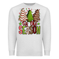 Oatmeal Heather tis the season christmas cakes Premium Sweatshirt - Jasminsmagicworld