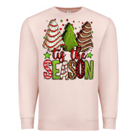 Pale Pink tis the season christmas cakes Premium Sweatshirt - Jasminsmagicworld