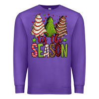 Purple tis the season christmas cakes Premium Sweatshirt - Jasminsmagicworld