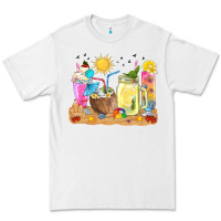 White summer drinks coffee cups Premium Tee - texasbilliewilder