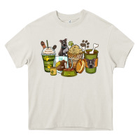Cream pitbull coffee cups Heavy Core Tee - Zillion Design Studio