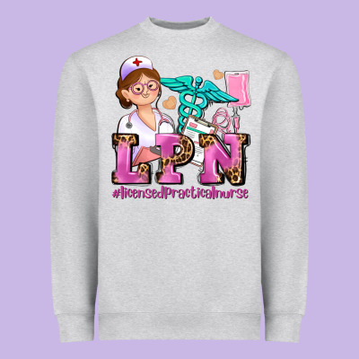 Lpn Licensed Practical Nurse Heavyweight Sweatshirt Designed By Adodesignshop