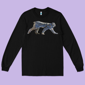 Canada Lynx Long Sleeve Tee Designed By Lillyallendesigns