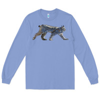 Colony Blue canada lynx Long Sleeve Tee - LillyAllenDesigns