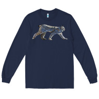 Navy canada lynx Long Sleeve Tee - LillyAllenDesigns
