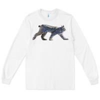 White canada lynx Long Sleeve Tee - LillyAllenDesigns