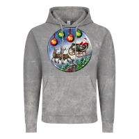 Cloud Rock santa claus with deer christmas ornament Vintage Hoodie - BundleAndBundleShop