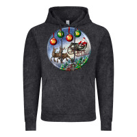 Vintage Black santa claus with deer christmas ornament Vintage Hoodie - BundleAndBundleShop