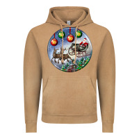 Vintage Camel santa claus with deer christmas ornament Vintage Hoodie - BundleAndBundleShop