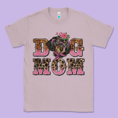 Dog Mom Dachshund Classic Tee Designed By Barkaloodesign