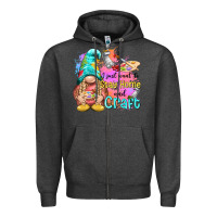 Charcoal Heather i just want stay home and craft Zipper Hoodie - NancyCooperArtShop
