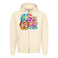 Sandshell i just want stay home and craft Zipper Hoodie - NancyCooperArtShop