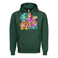 Sports Green i just want stay home and craft Zipper Hoodie - NancyCooperArtShop